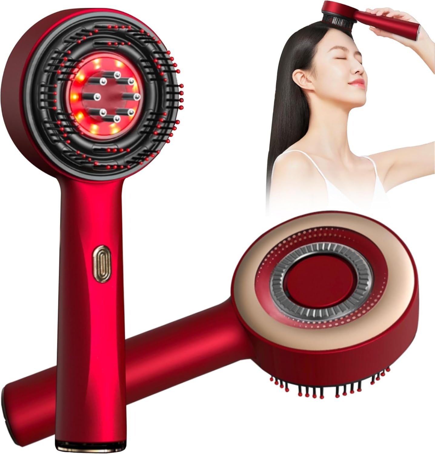 Scalp Massage Brush with Oil Applicator